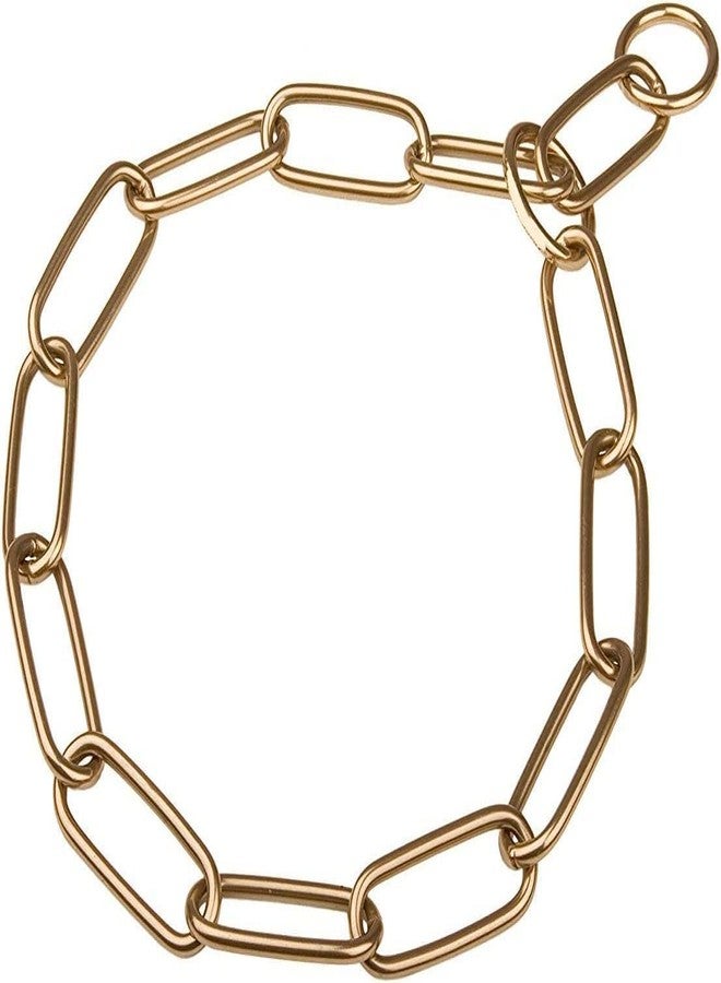 Pups&Pets Dogs Brass GSD Long Collar Chain | Long Link Training Solid Chock Chain Fur Saver Golden Collar | No-Slip Gold Color Choke Chain for Dog - 1Pcs (30 INCH, 3.0MM) - Image 5